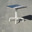 Square cafeteria table 'Aequus' by Pierre-Emmanuel Vandeputte