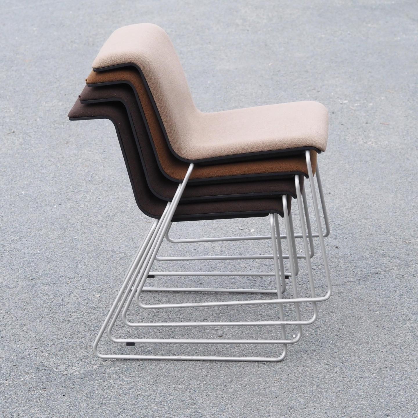 Stackable chair 'Tab' by Alain Berteau for Bulo (various colors)