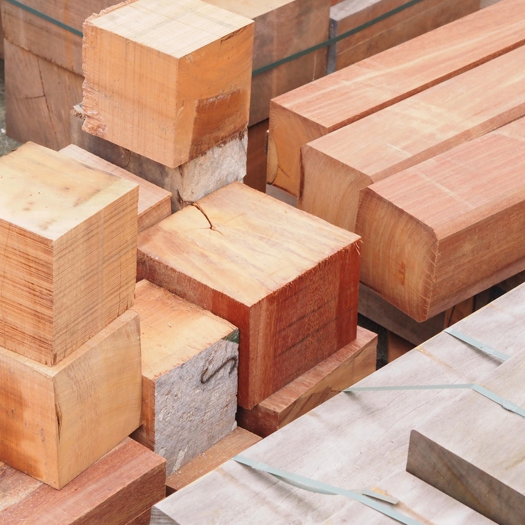 Azobe hardwood blocks (various dimensions) - Only available in our physical shop