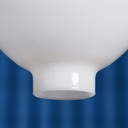 Hanging light 'Cabasa' in white lacquered steel by Serax