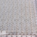 Pressed glass slabs 'Diamant' by Mombel-Bossart & Fils from Val Saint Lambert - Only available in our physical shop