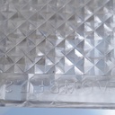 Pressed glass slabs 'Diamant' by Mombel-Bossart & Fils from Val Saint Lambert - Only available in our physical shop