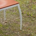 Black stackable chair by Pierre-Emmanuel Vandeputte - Low backrest (with various coloured corners)