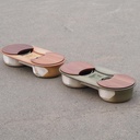 Double recessed sink in glazed porcelain by Villeroy & Boch