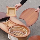 Double recessed sink in glazed porcelain by Villeroy & Boch