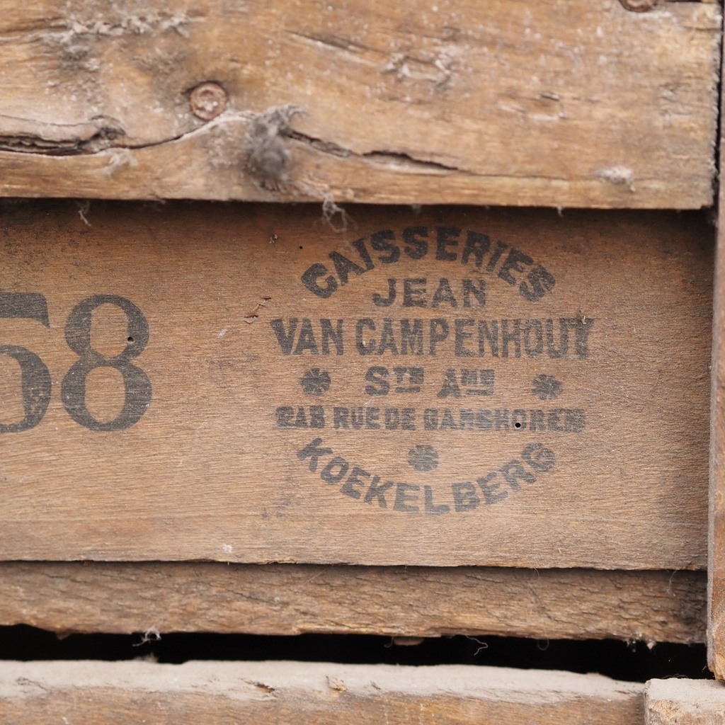 Wooden crate 'Meudon' from Brasseries de la Marine (ca. 1960)