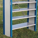 Large shelf by Mecalux (H. 230 cm) - Epoxy (White vertical frame)