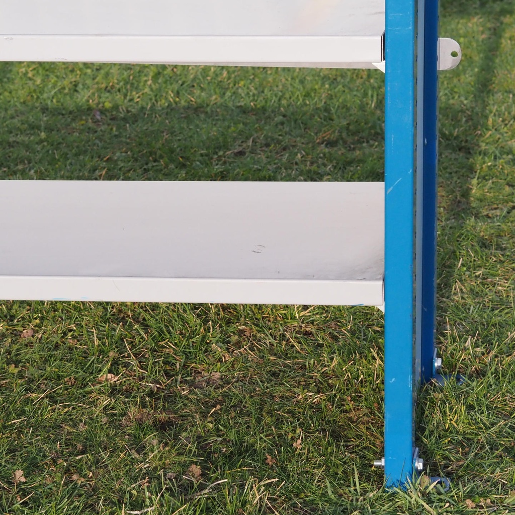 Large shelf by Mecalux (H. 230 cm) - Epoxy (White vertical frame)