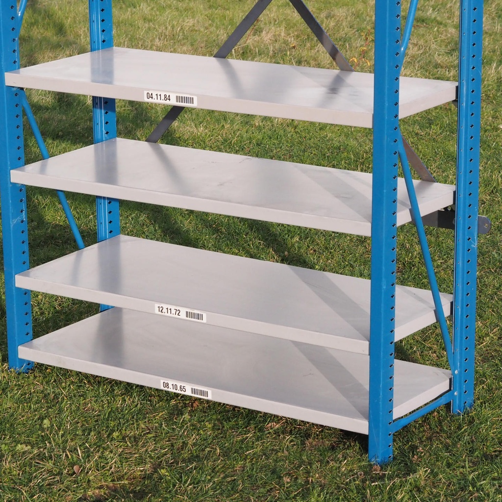 Shelf by Mecalux (H. 230 cm) - Blue vertical frame - Epoxy