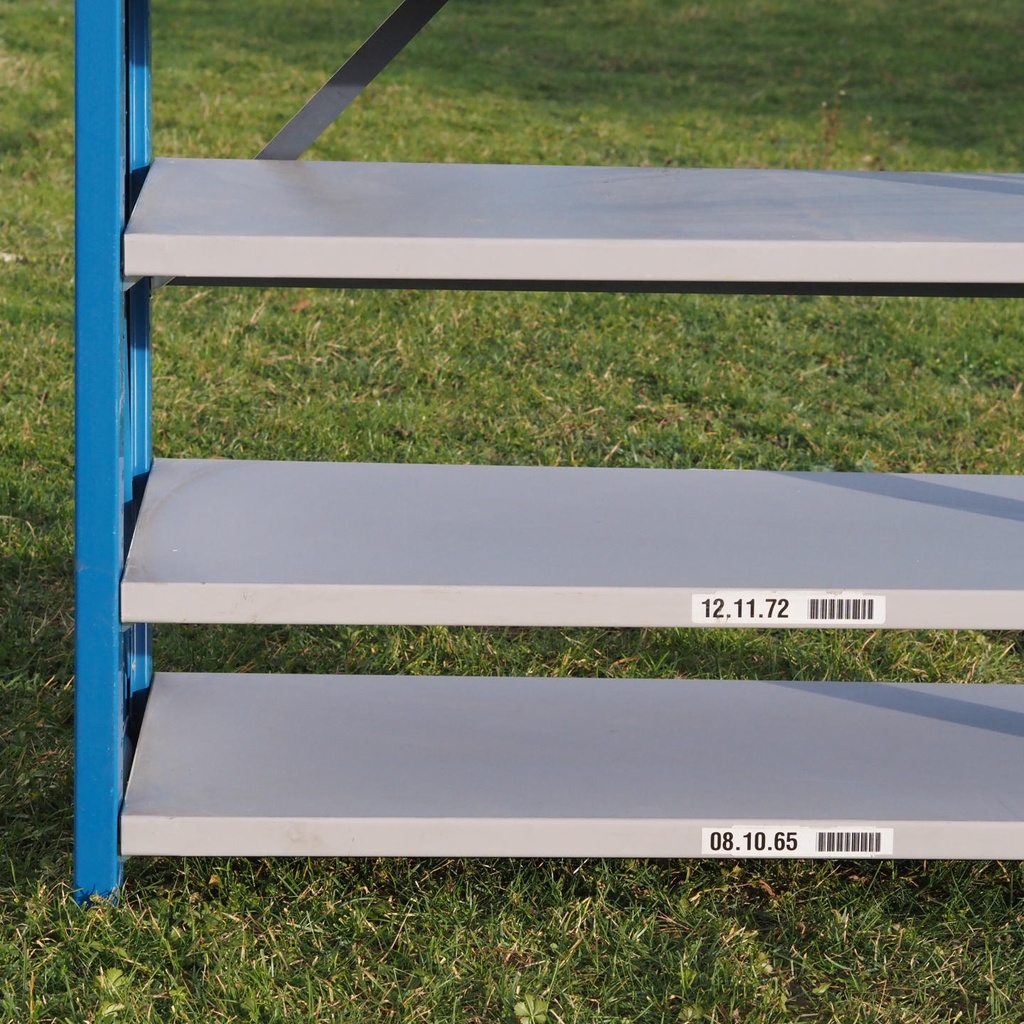 Shelf by Mecalux (H. 230 cm) - Blue vertical frame - Epoxy