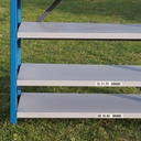 Shelf by Mecalux (H. 230 cm) - Blue vertical frame - Epoxy