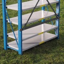 Shelf by Mecalux (H. 230 cm) - Blue vertical frame - Epoxy