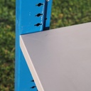 Shelf by Mecalux (H. 230 cm) - Blue vertical frame - Epoxy