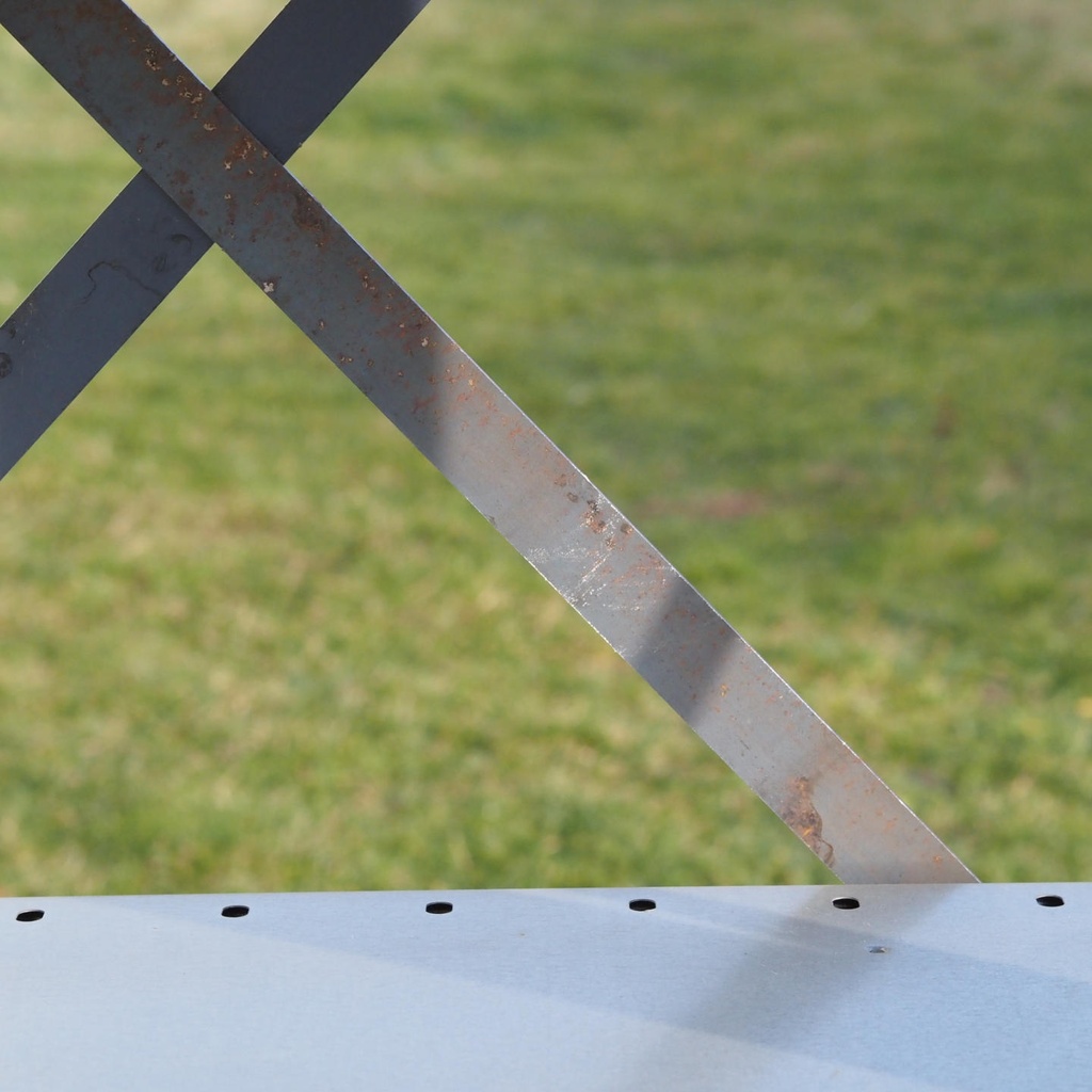 Shelf by Mecalux (H. 230 cm) - Blue vertical frame - Galvanized