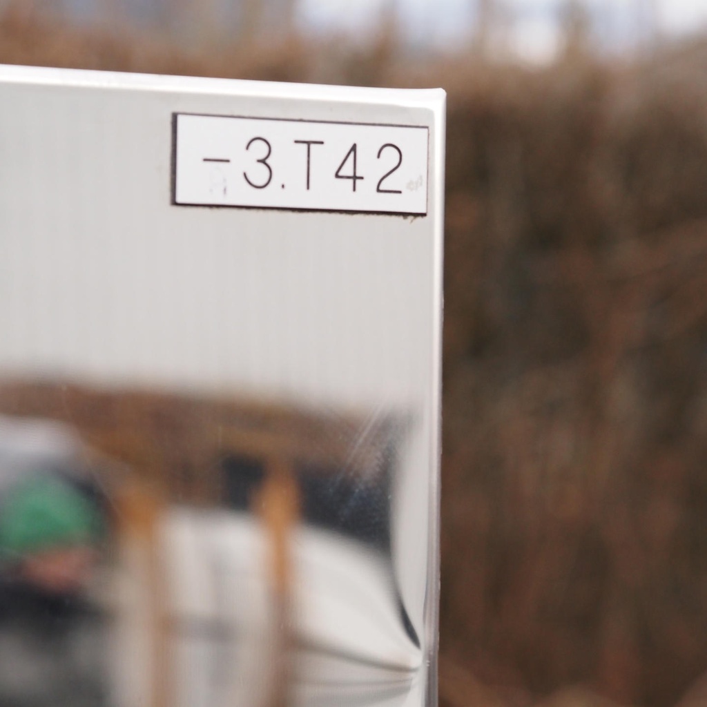 Door in stainless steel by Jules Wabbes (H. 189 x 52,8 cm) - Right