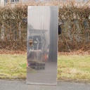 Door in stainless steel by Jules Wabbes (H. 199,3 x 79,5 cm) - Left