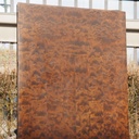 Door in veneered wood with bronze door handles by Jules Wabbes (H. 252,2 x 101 cm)