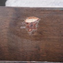 Door in veneered wood with bronze door handles by Jules Wabbes (H. 252,2 x 101 cm)