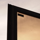 Door in bronze and smoked glass from the Générale de Banque (H. 230,3 x 46,2 cm) - Left or Right
