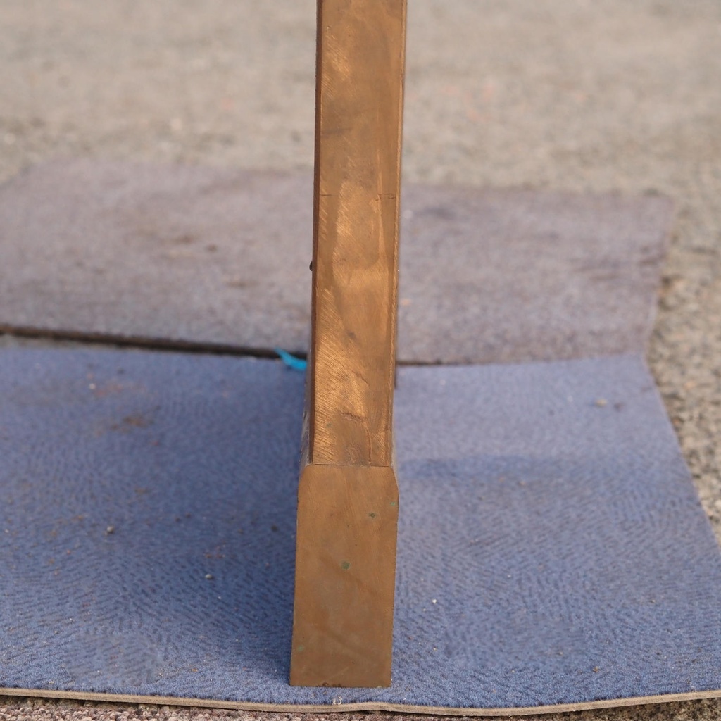 Door in bronze and smoked glass from the Générale de Banque (H. 230,3 x 46,2 cm) - Left or Right