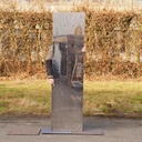 Service door in stainless steel from the Générale de Banque (H. 198 x 53 cm) - Left