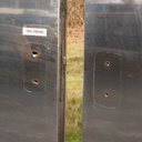 Double door in stainless steel from the Générale de Banque (H. 201,2 x 144,8 cm) - Left