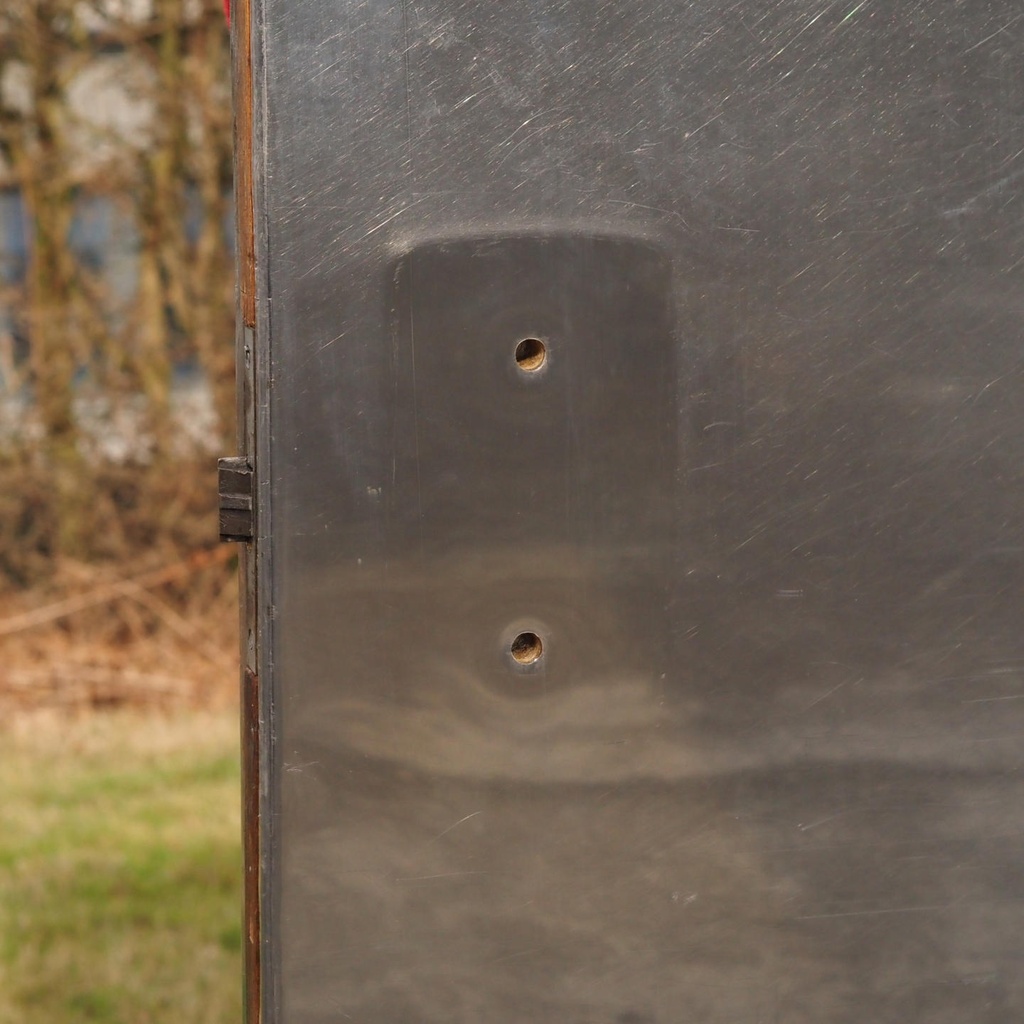 Door in stainless steel from the Générale de Banque  (H. 195,5 x 95,4 cm) - Right