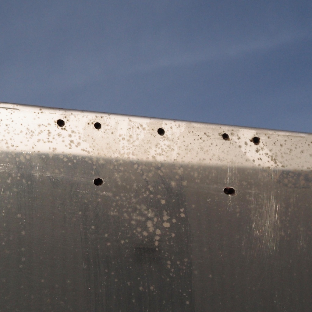 Door in stainless steel from the Générale de Banque  (H. 195,5 x 95,4 cm) - Right