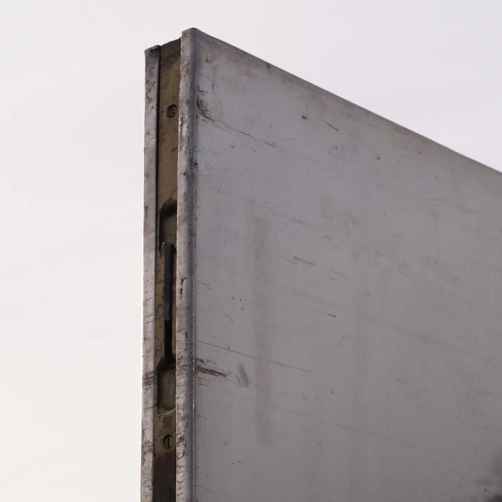 Door in stainless steel from the Générale de Banque (H. 202,8 x 74,6 cm)