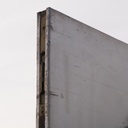 Door in stainless steel from the Générale de Banque (H. 202,8 x 74,6 cm)
