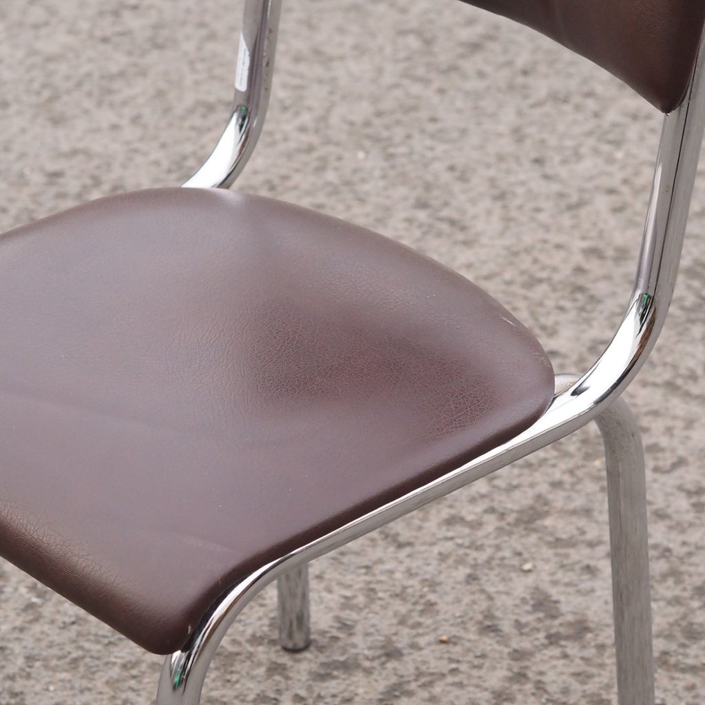 Chair by Unic Design - Brown synthetic leather