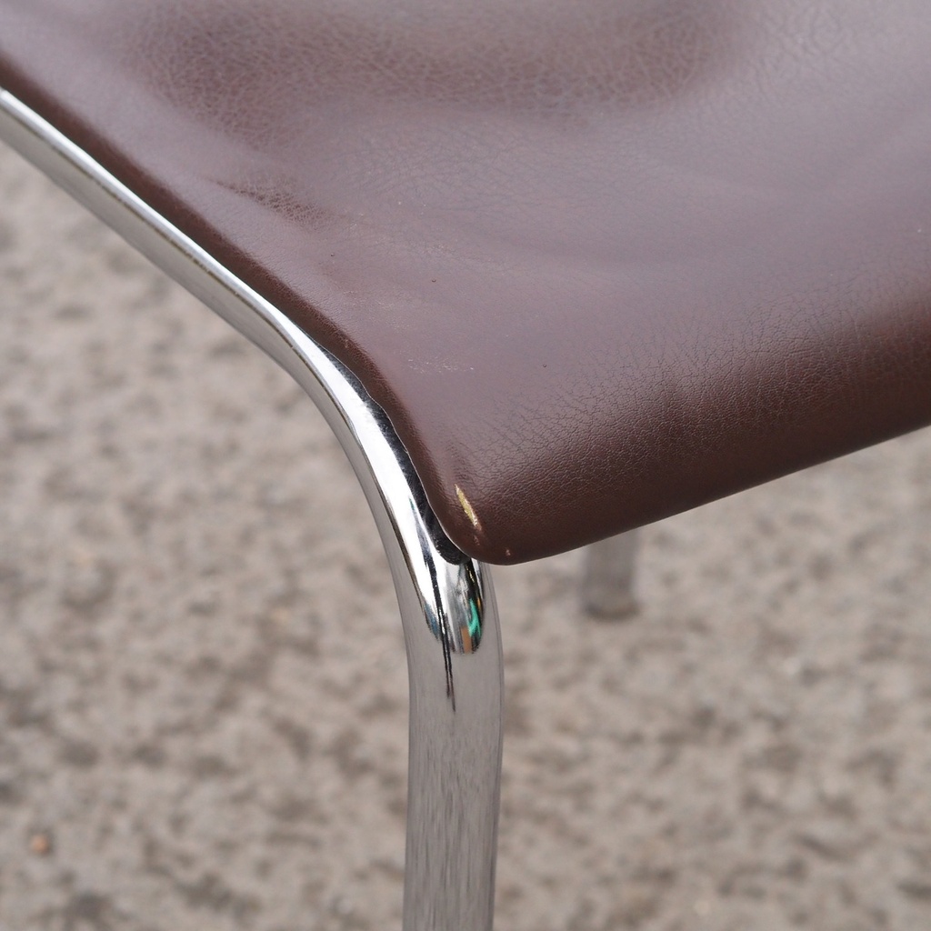 Chair by Unic Design - Brown synthetic leather