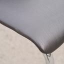 Stackable chair by Tubax - Black synthetic leather