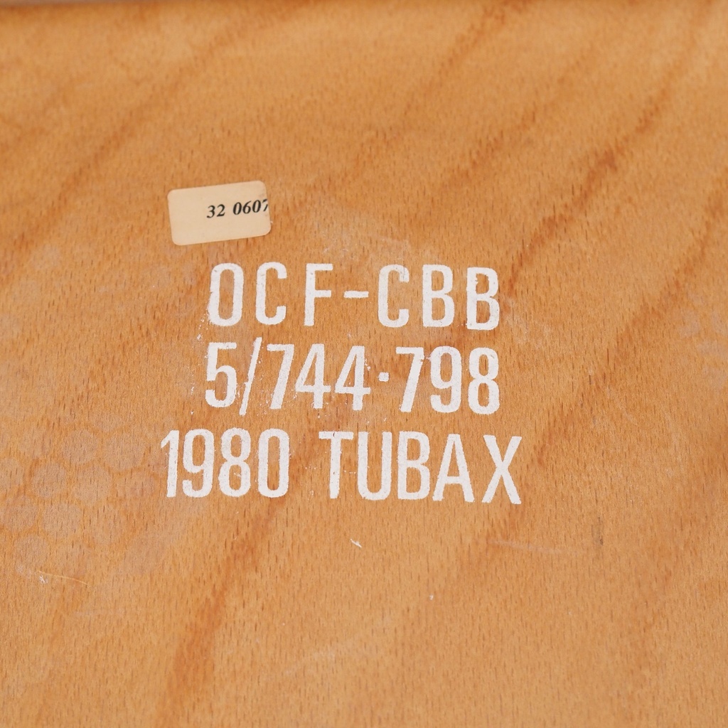 Stackable chair by Tubax - Black synthetic leather