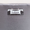 Armchair by Tubax - Black synthetic leather (ca. 1980)