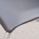 Chair by Tubax - Black synthetic leather (ca. 1980)