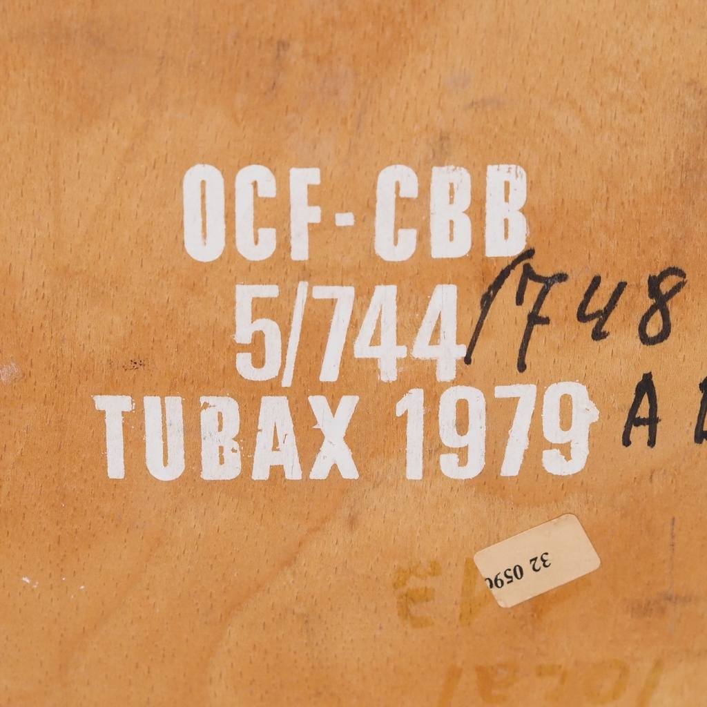 Chair by Tubax - Black synthetic leather (ca. 1980)