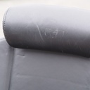 Swivel office armchair in black synthetic leather by Kinnarps