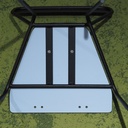 Chair 'Iconique' by Recyclart Fabrik - Black powder-coated (Blue seat)