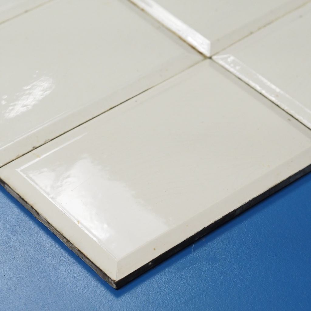 Bevelled glazed ceramic wall tiles by Le Glaive - Sold per m2