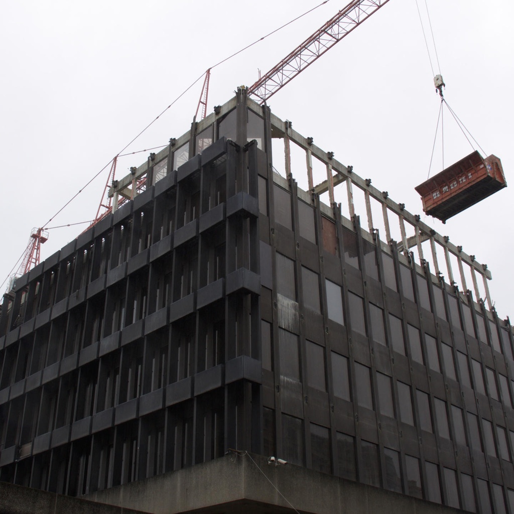 Cladding module from the facade of the Générale de Banque (H. 161 x 95 cm)