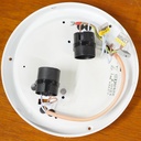 Wall light in opaline glass and bakelite by Bo-Niko (ca. 1960)