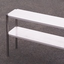 Shelf in epoxy coated steel (200 x 106 x 80 cm)