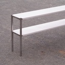 Shelf in epoxy coated steel (200 x 106 x 80 cm)
