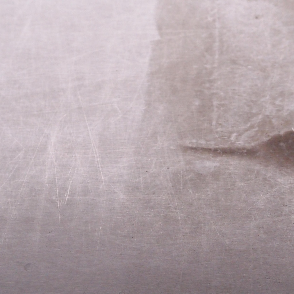 Low shelf in stainless steel (L. 200 cm)