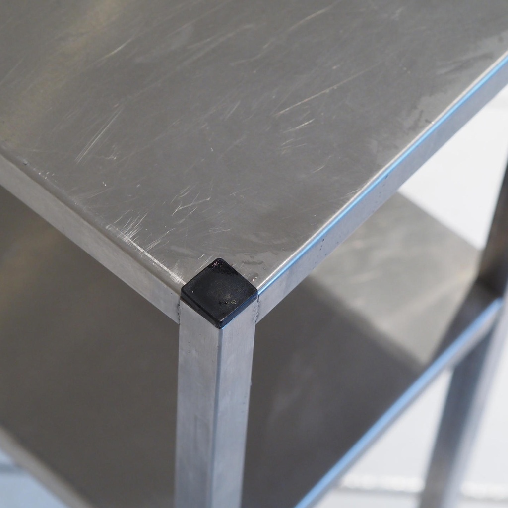 Low shelf in stainless steel (L. 200 cm)