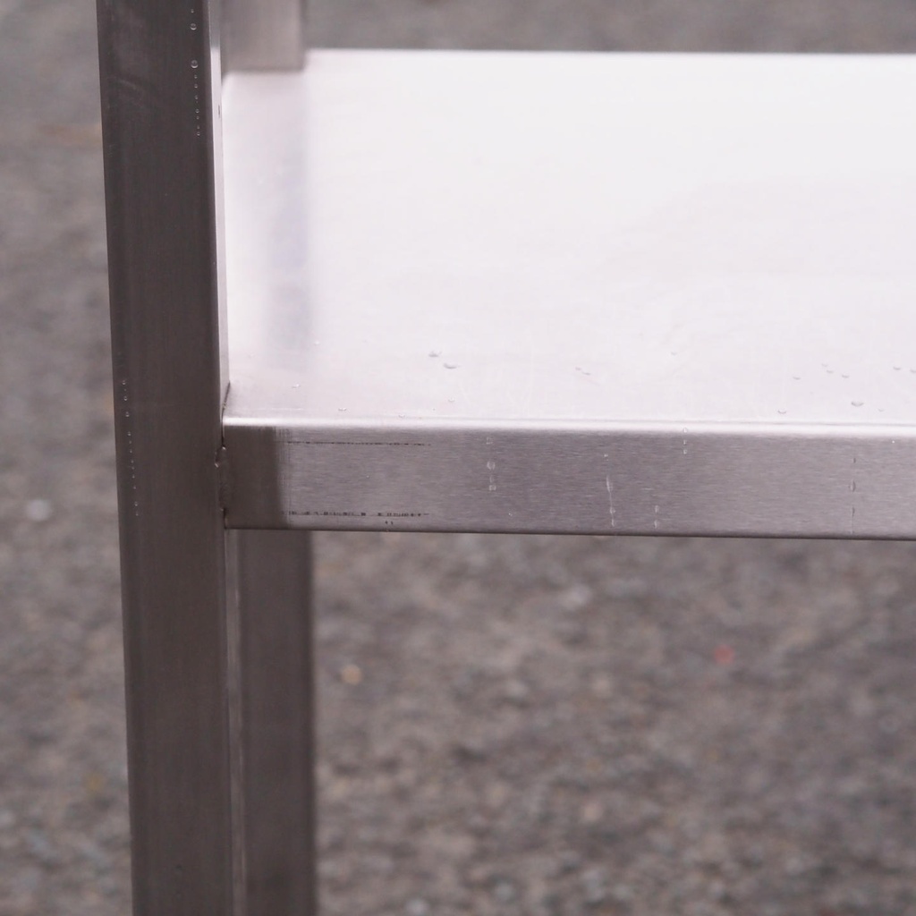 Low shelf in stainless steel (L. 200 cm)