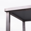 Industrial kitchen island in stainless steel (L. 200 cm)