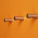 Cabinet knob in stainless steel (3 pcs)