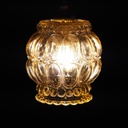 Hanging light 'Lawrence' in smoked textured glass